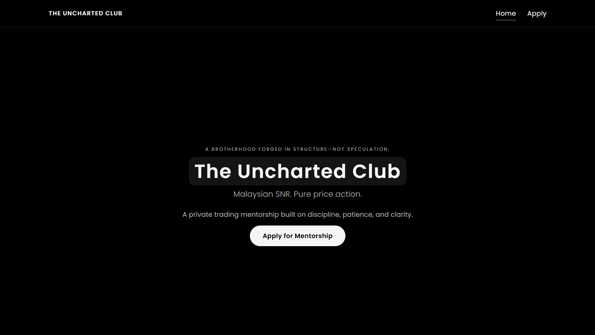 The Uncharted Club desktop screenshot